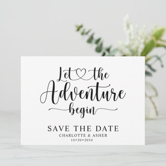 Save The Date L'Aventure Commence Enregistrez La Date (Debout devant)