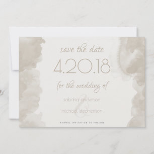 Save The Date Laver à l'aquarelle dans le champignon par Barefoo