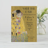 Save The Date Le Baiser de Klimt - Art nouveau Enregistrez la da (Debout devant)