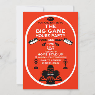 Save The Date Le Big Game Football House Party