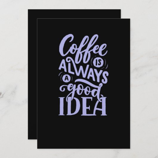 Save The Date Le Café Est Toujours Une Bonne Idée (6) (Devant / Derrière)