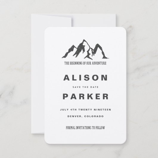 SAVE THE DATE LE DÉBUT DE NOTRE AVENTURE-SAUVER LA DATE KRAFT (Devant)