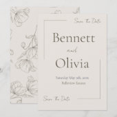 Save The Date Le Mariage De Saison Douce Enregistrer La Date (Devant / Derrière)