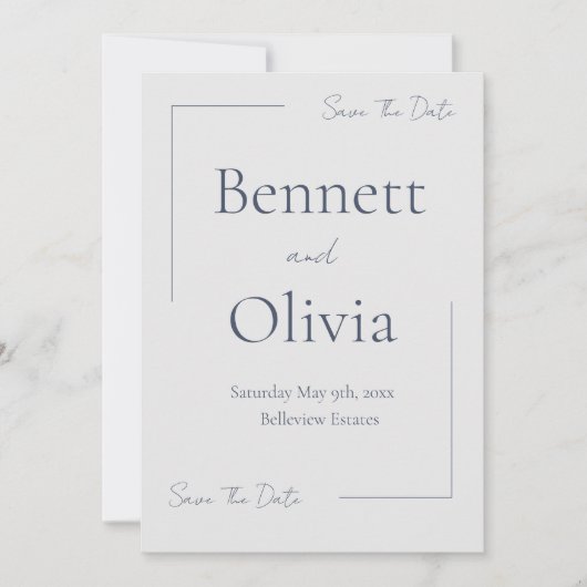 Save The Date Le Mariage De Saison Douce Enregistrer La Date (Devant)