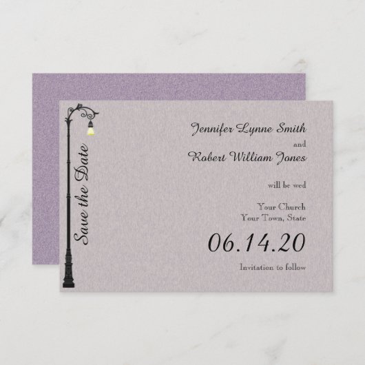 Save The Date Le mariage facile sauvez la date (Devant / Derrière)