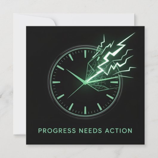 Save The Date Le progrès nécessite une action (Devant)