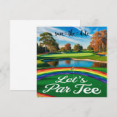 Save The Date Le tournoi de golf Pride pour Golfer (Devant / Derrière)