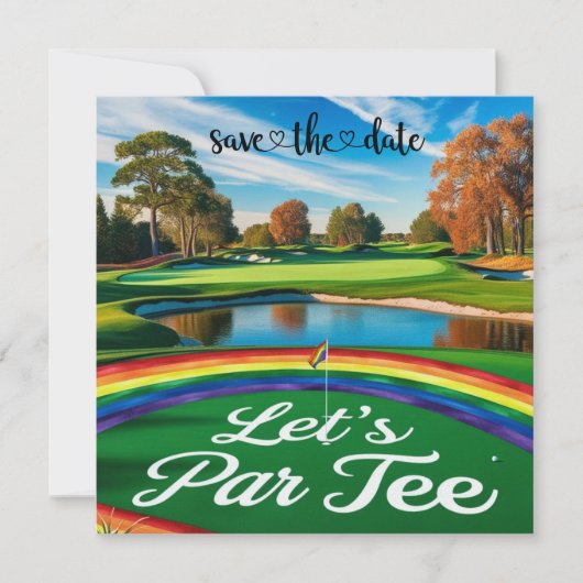 Save The Date Le tournoi de golf Pride pour Golfer (Devant)