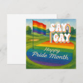 Save The Date Le tournoi de golf Pride pour Golfer (Devant / Derrière)
