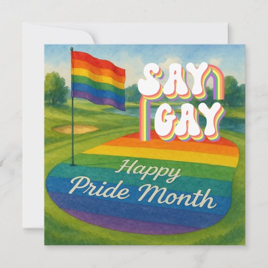Save The Date Le tournoi de golf Pride pour Golfer (Devant)