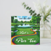 Save The Date Le tournoi de golf Pride pour Golfer (Debout devant)