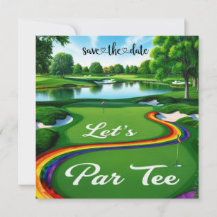 Save The Date Le tournoi de golf Pride pour Golfer
