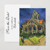 Save The Date L'église d'Auvers-sur-Oise par Vincent van Gogh Ma (Devant / Derrière)