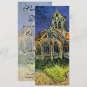 Save The Date L'église d'Auvers-sur-Oise par Vincent van Gogh Ma (Devant / Derrière)
