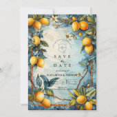 Save The Date Lemon Blossom Garden Wedding (Devant)