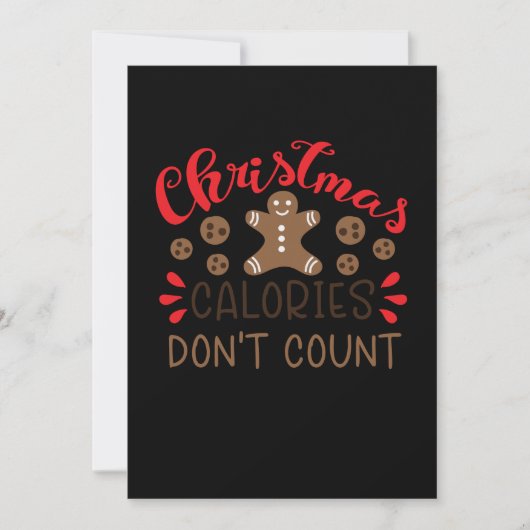 Save The Date Les calories de Noël ne comptent pas (Devant)