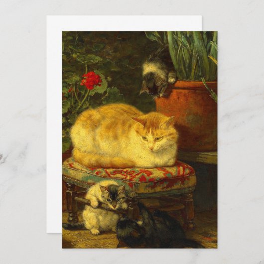 Save The Date Les chatons en jeu (Devant / Derrière)