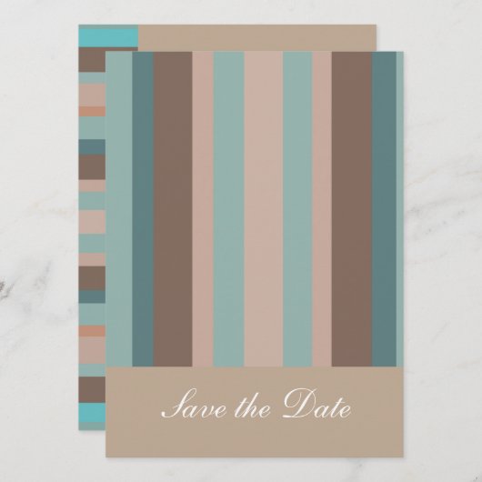 Save The Date Les côtes de l'océan Pacifique (Devant / Derrière)