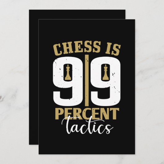 Save The Date Les Échecs Sont Tactiques À 99% (Devant / Derrière)