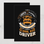 Save The Date Les feux clignotants du conducteur de bus scolaire (Devant / Derrière)