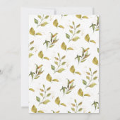 Save The Date Les fleurs de Magnolia | Élégante végétation flora (Dos)