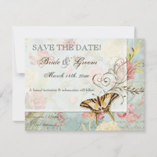 Save The Date Les Fleurs Peony Rose Tulip Floral Flowers Mariage