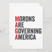 Save The Date Les morons dirigent l'Amérique 4 juillet (Devant / Derrière)