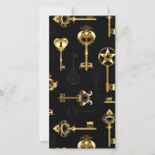 Save The Date Les Patters de Seamless avec Golden Keys (Devant)