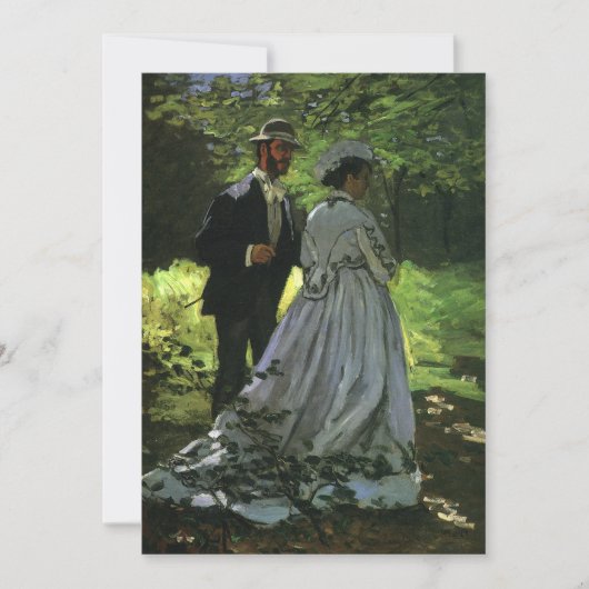 Save The Date Les Promeneurs (Les Flâneurs) par Monet Mariage (Devant)