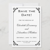 Save The Date Les Promeneurs (Les Flâneurs) par Monet Mariage (Dos)