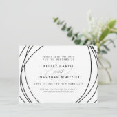 Save The Date Les sphères modernes | Arrière-photo facultative E (Debout devant)