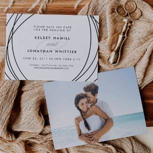 Save The Date Les sphères modernes   Arrière-photo facultative E