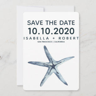 Save The Date L'étoile bleue   Mariage Enregistrer la date