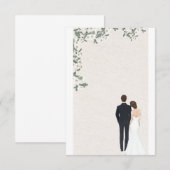 Save The Date Lettre d'invitation pour mariage (Devant / Derrière)