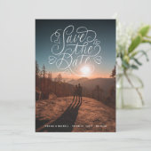 Save The Date Lettres cœurs Photo (Debout devant)