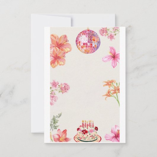Save The Date Lettres d'invitation d'anniversaire et papier (Devant)
