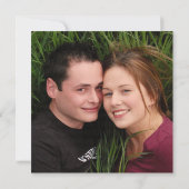 Save The Date Lettres florales Bois rustique Photo Enregistrer l (Dos)