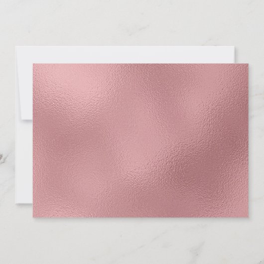 Save The Date LGBTQ Rose Gold Mariage moderne Enregistrer la dat (Dos)