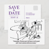 Save The Date L'homme propose à une femme chercheuse de fortune, (Devant / Derrière)
