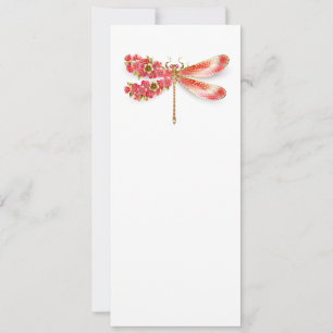 Save The Date libellule de fleurs avec sakura de bijoux