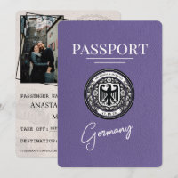 Lilac Purple Allemagne Passeport Enregistrer La Da