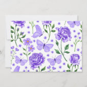 Save The Date Lilac Purple Quinceañera 15ème anniversaire (Dos)
