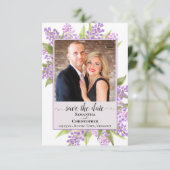 Save The Date Lilacs Rustiques Aquarelle et Mariage de Lavande P (Debout devant)