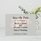 Save The Date Lilies Rose Foncé Avec Centres Jaunes (Debout devant)