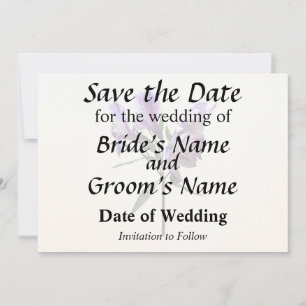 Save The Date Lily Péruvien Violet