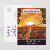 Save The Date Lincoln, Nebraska,  (Devant / Derrière)