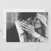 Save The Date Line Art Floral Mariage Emerald Enregistrer la dat (Dos)