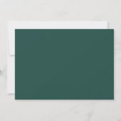 Save The Date Line Art Mountains Emerald Mariage (Dos)
