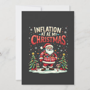 Save The Date L'inflation a mangé mon Noël drôle Père Noël Econo