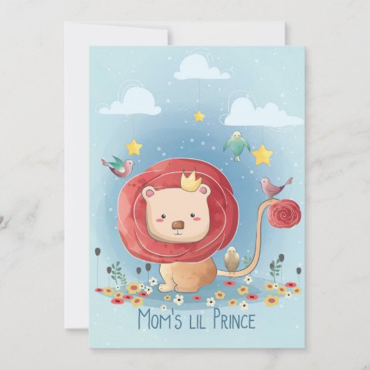 Save The Date Lion Cute Lion Prince (Devant)